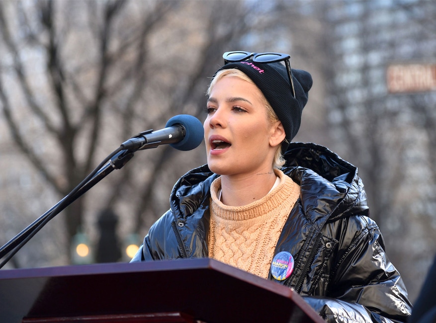 Halsey, Marcha de las mujeres, Nueva York, 2018 